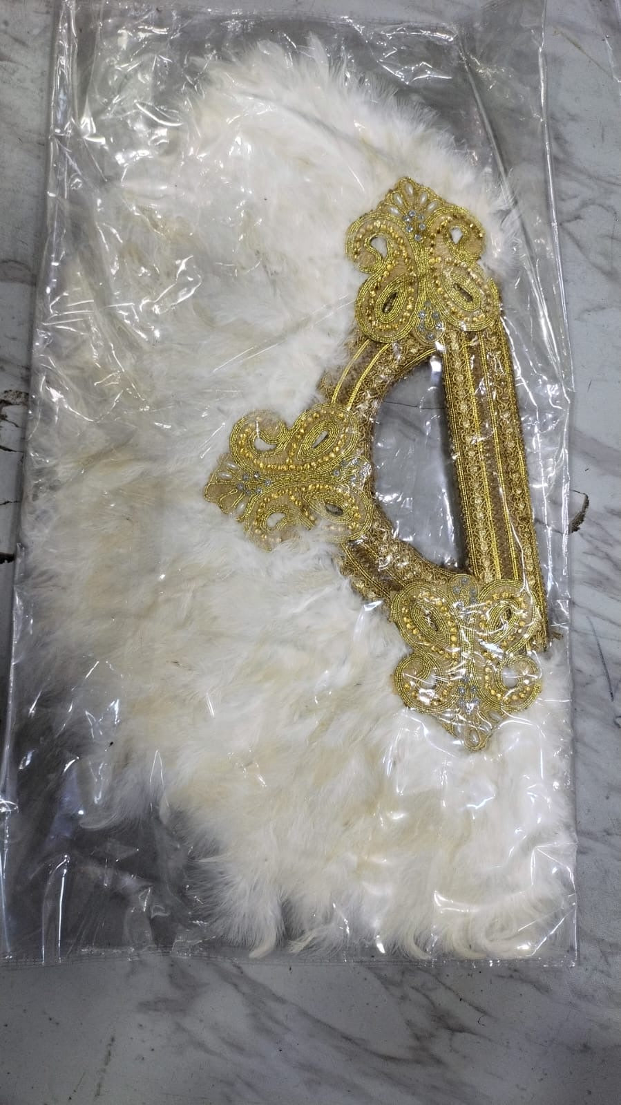 Bridal Fan - white